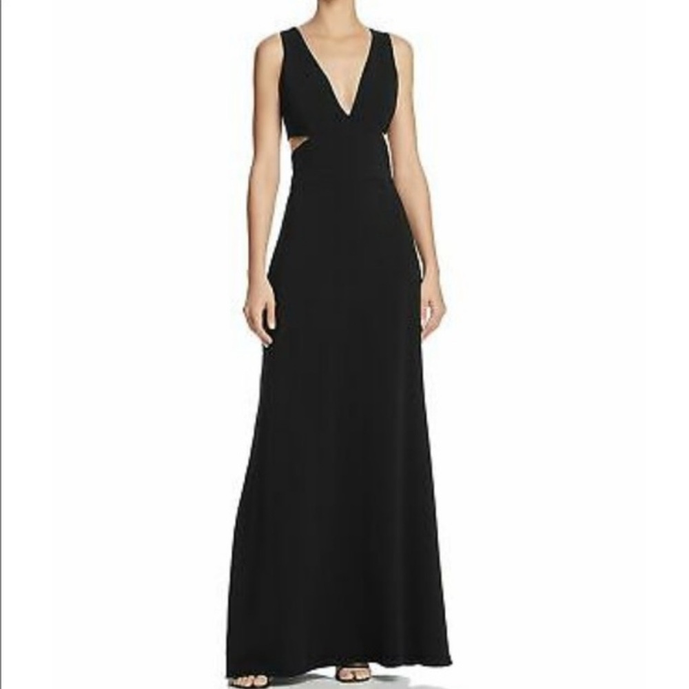 Laundry by Shelli Segal black cutout evening dress
